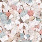 Fliesenaufkleber Terrazzo Aquarell – einzelne Fliese