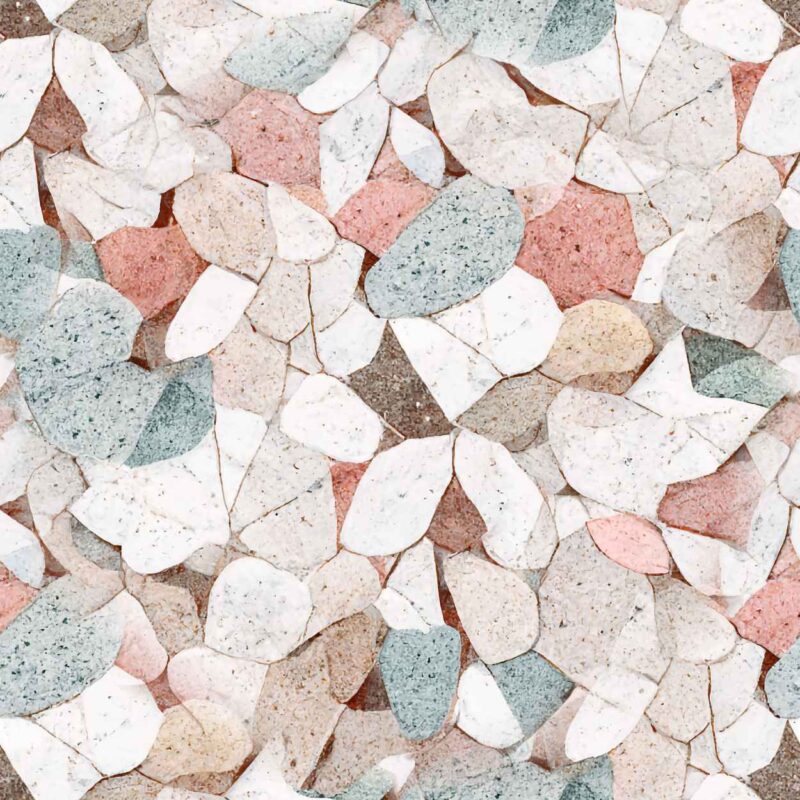Fliesenaufkleber Terrazzo Aquarell – einzelne Fliese