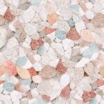 Fliesenaufkleber Terrazzo Bachlauf – einzelne Fliese