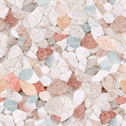 Fliesenaufkleber Terrazzo Bachlauf – einzelne Fliese