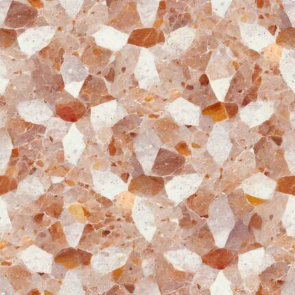 Fliesenaufkleber Terrazzo Bernstein – einzelne Fliese