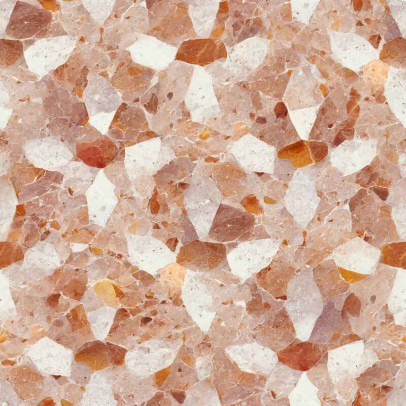 Fliesenaufkleber Terrazzo Bernstein – einzelne Fliese