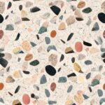 Fliesenaufkleber Terrazzo Konfetti – einzelne Fliese
