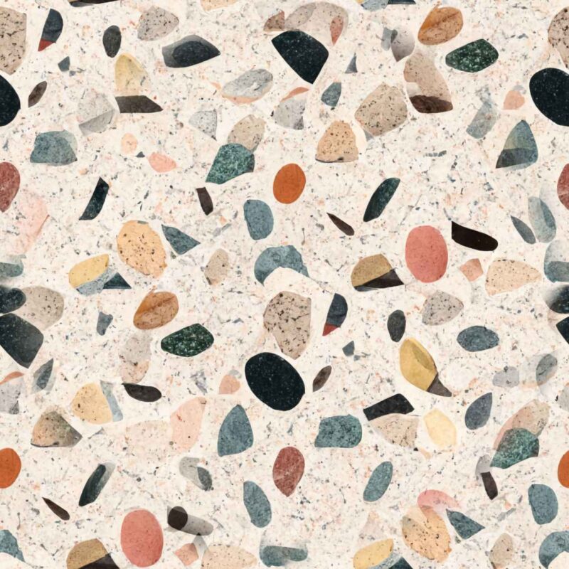 Fliesenaufkleber Terrazzo Konfetti – einzelne Fliese