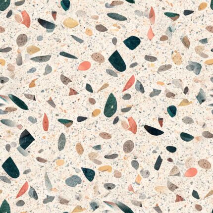 Fliesenaufkleber Terrazzo Koralle – einzelne Fliese