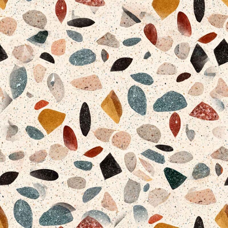 Fliesenaufkleber Terrazzo Mailand – einzelne Fliese