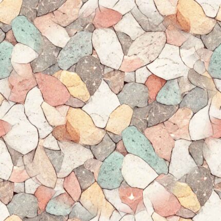 Fliesenaufkleber Terrazzo Pastell – einzelne Fliese