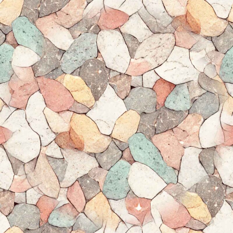 Fliesenaufkleber Terrazzo Pastell – einzelne Fliese