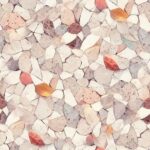 Fliesenaufkleber Terrazzo Perlmutt – einzelne Fliese