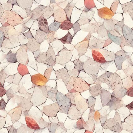 Fliesenaufkleber Terrazzo Perlmutt – einzelne Fliese