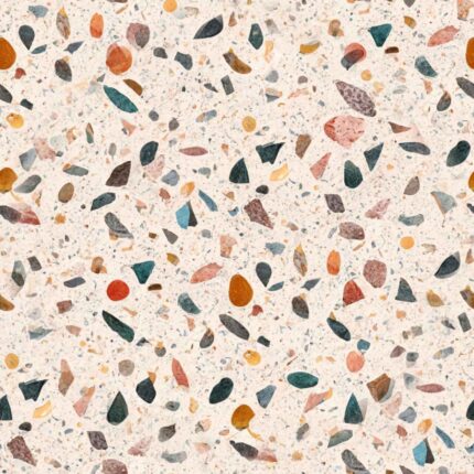 Fliesenaufkleber Terrazzo Pfirsich – einzelne Fliese