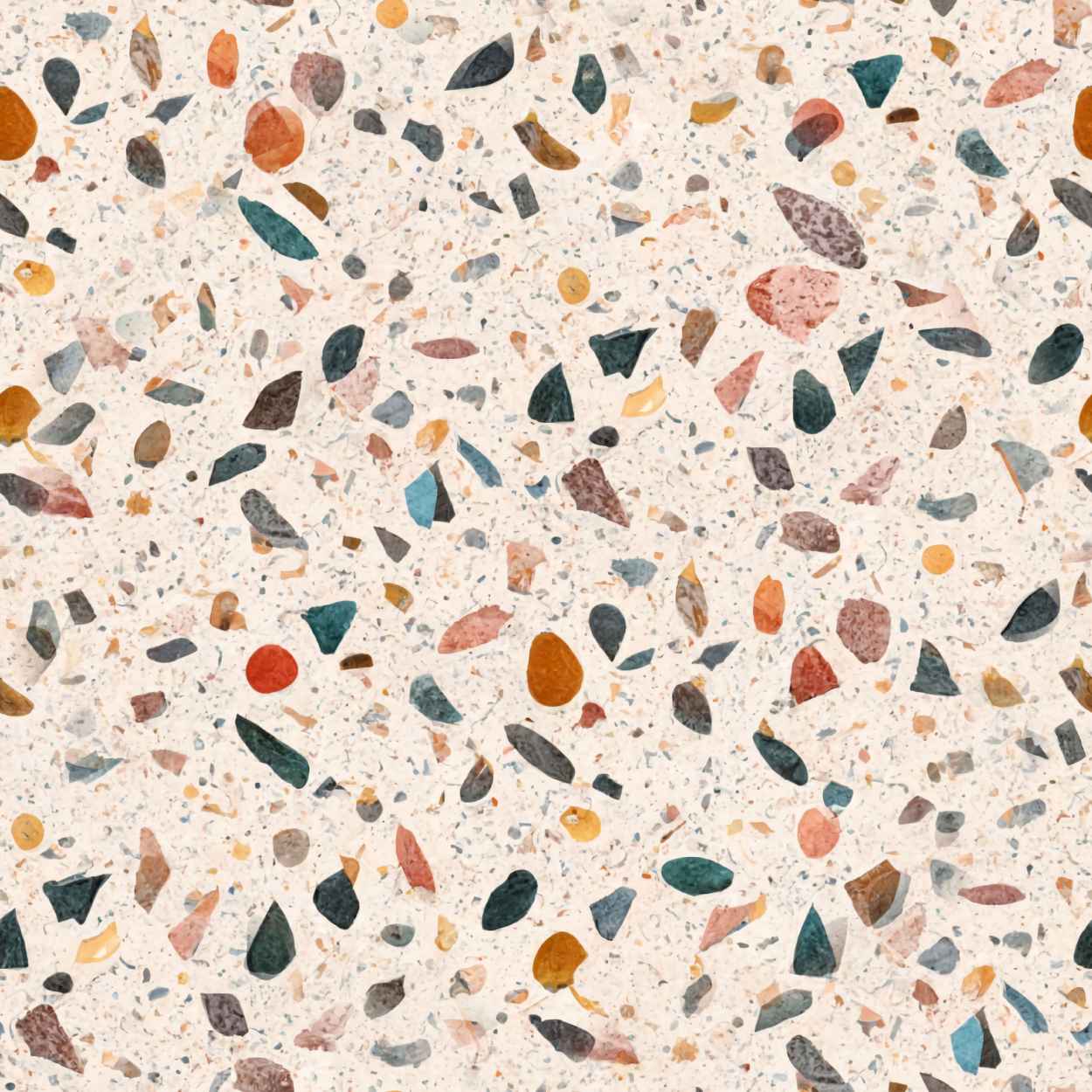 Fliesenaufkleber Terrazzo Pfirsich Fliesenaufkleber Terrazzo Pfirsich – einzelne Fliese