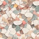 Fliesenaufkleber Terrazzo Rosenquarz – einzelne Fliese