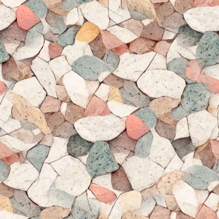 Fliesenaufkleber Terrazzo Rosenquarz – einzelne Fliese