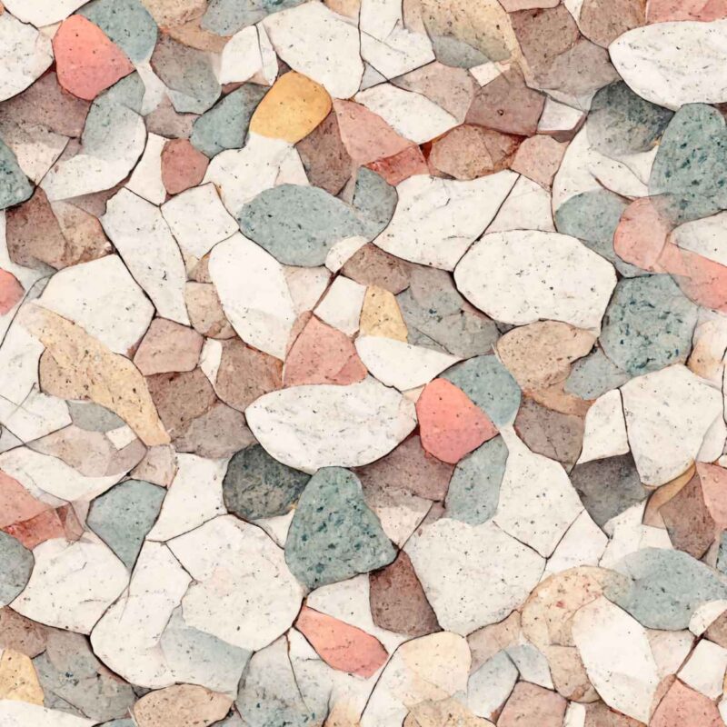 Fliesenaufkleber Terrazzo Rosenquarz – einzelne Fliese