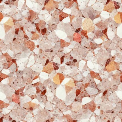 Fliesenaufkleber Terrazzo Rubin – einzelne Fliese