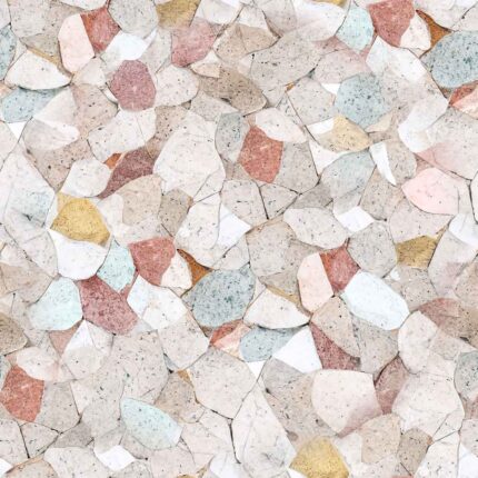 Fliesenaufkleber Terrazzo Sorbet – einzelne Fliese