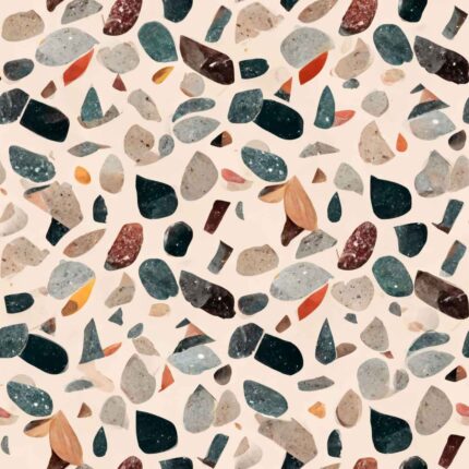 Fliesenaufkleber Terrazzo Splitter – einzelne Fliese