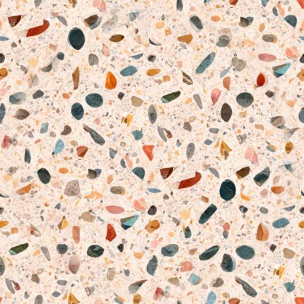 Fliesenaufkleber Terrazzo Sprenkel – einzelne Fliese
