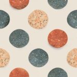 Fliesenaufkleber Terrazzo Tupfen – einzelne Fliese