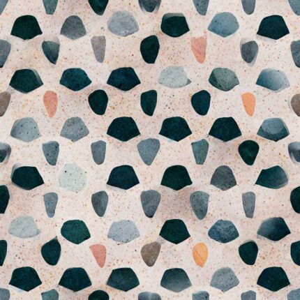 Fliesenaufkleber Terrazzo Wabe – einzelne Fliese