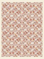 Fliesenaufkleber Terrazzo Rubin im Rechteckformat an der Wand