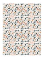 Fliesenaufkleber Terrazzo Brandung im Rechteckformat an der Wand