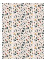 Fliesenaufkleber Terrazzo Palermo im Rechteckformat an der Wand