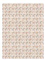 Fliesenaufkleber Terrazzo Pfirsich im Rechteckformat an der Wand
