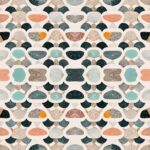 Fliesenaufkleber Terrazzo Kaleidoskop – einzelne Fliese