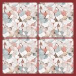 Fliesenaufkleber Terrazzo Aquarell – Musteransicht an der Wand