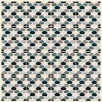 Fliesenaufkleber Terrazzo Kiesel – Musteransicht an der Wand