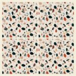 Fliesenaufkleber Terrazzo Klassik – Musteransicht an der Wand