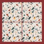 Fliesenaufkleber Terrazzo Palermo – Musteransicht an der Wand