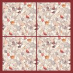 Fliesenaufkleber Terrazzo Perlmutt – Musteransicht an der Wand