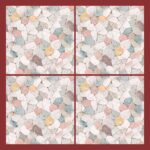 Fliesenaufkleber Terrazzo Porzellan – Musteransicht an der Wand