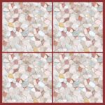 Fliesenaufkleber Terrazzo Sorbet – Musteransicht an der Wand