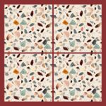 Fliesenaufkleber Terrazzo Toskana – Musteransicht an der Wand