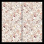 Fliesenaufkleber Terrazzo Vanille – Musteransicht an der Wand
